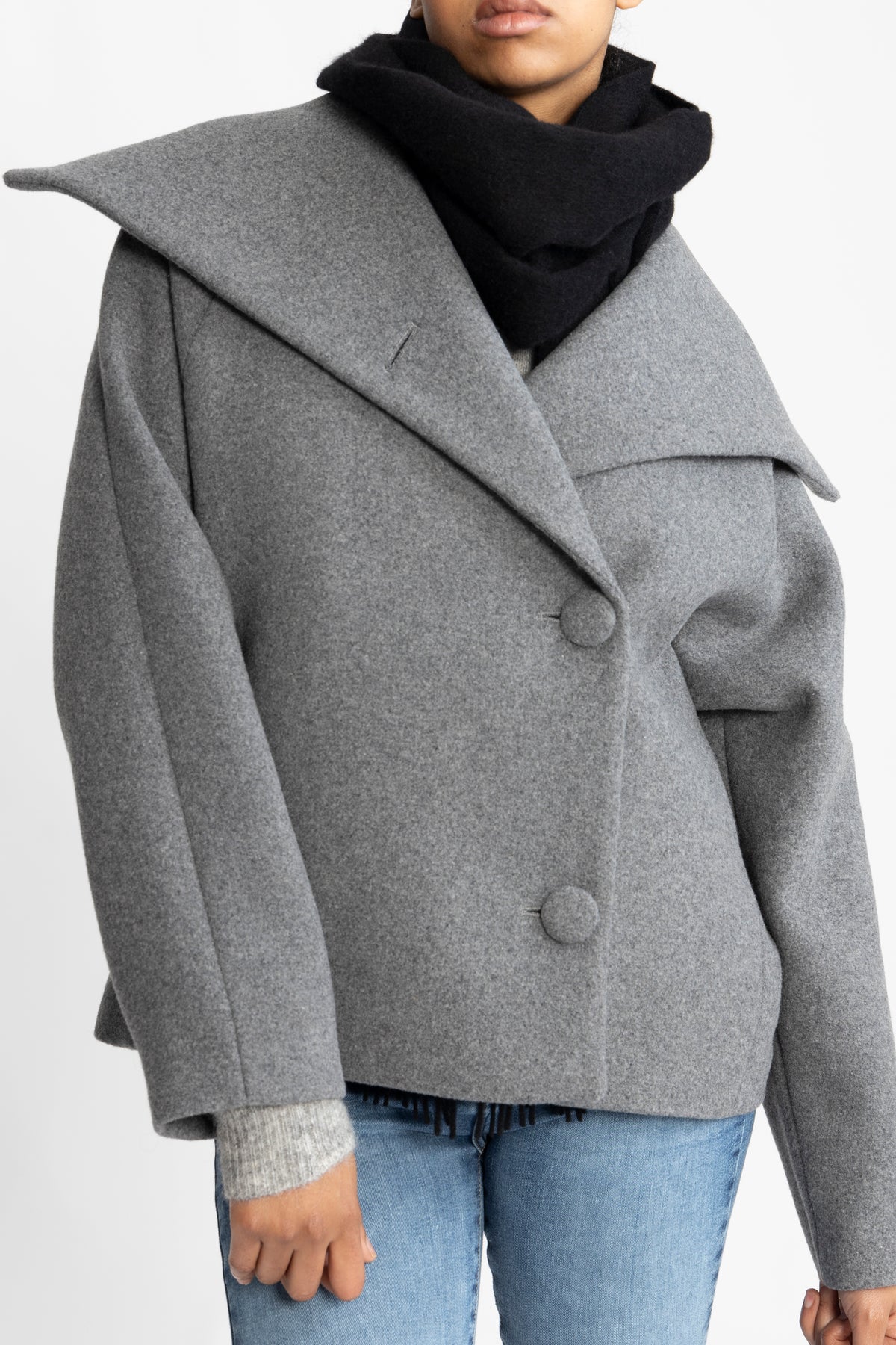 PerryIW Short Coat - Granite Melange