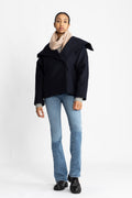 PerryIW Short Coat - Marine Blue