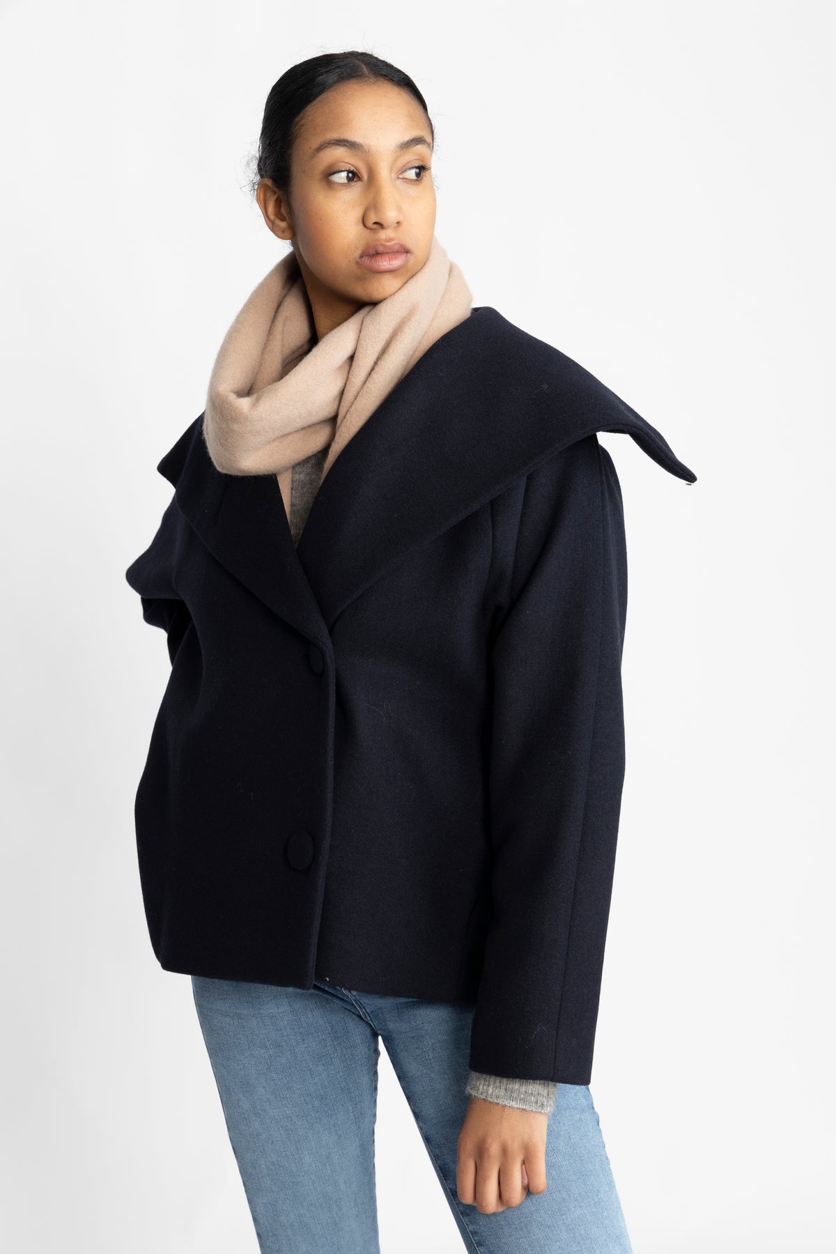 PerryIW Short Coat - Marine Blue