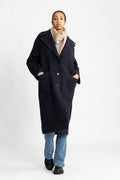 Greatcoat Boiled Wool - Navy Blue