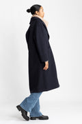 Greatcoat Boiled Wool - Navy Blue