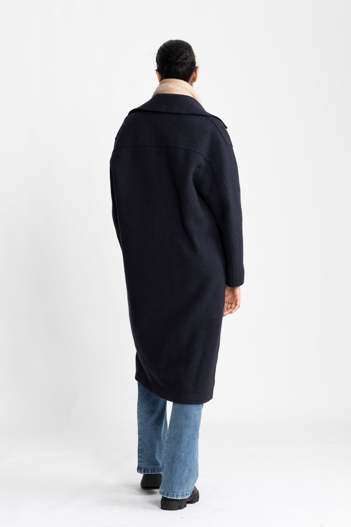 Greatcoat Boiled Wool - Navy Blue