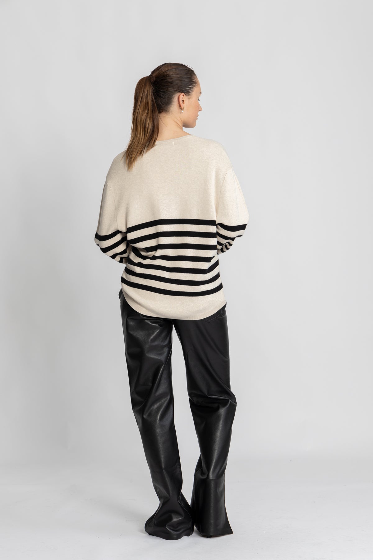 KayllaIW Pullover - Haze Melange/Black