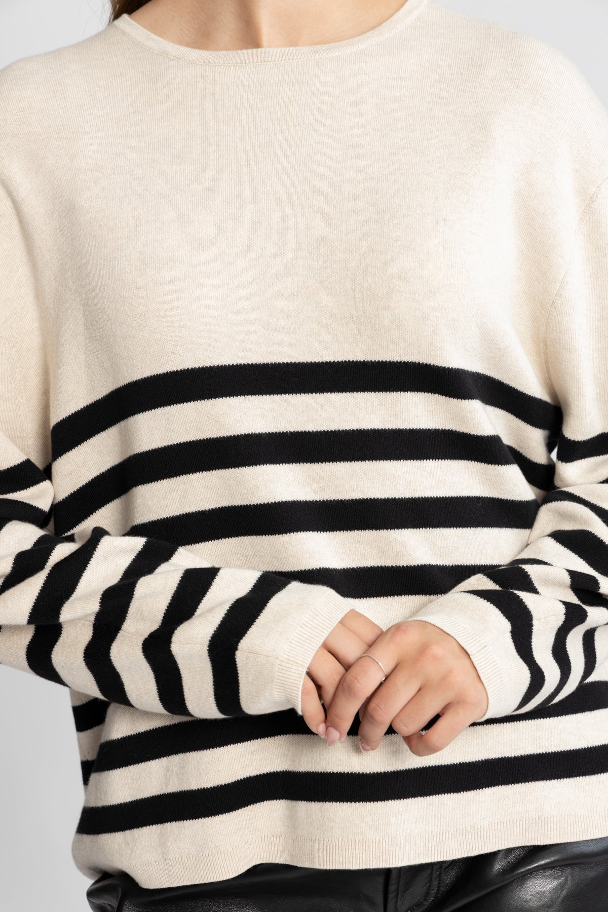 KayllaIW Pullover - Haze Melange/Black