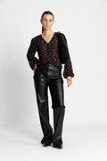 Orabella Shirt Aop - Black Flower