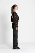 Orabella Shirt Aop - Black Flower