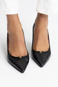 Double T Buckle Pump 80Mm - Perfect Black / Perfect Black