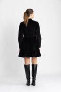 Corduroy Mini Dress - Black