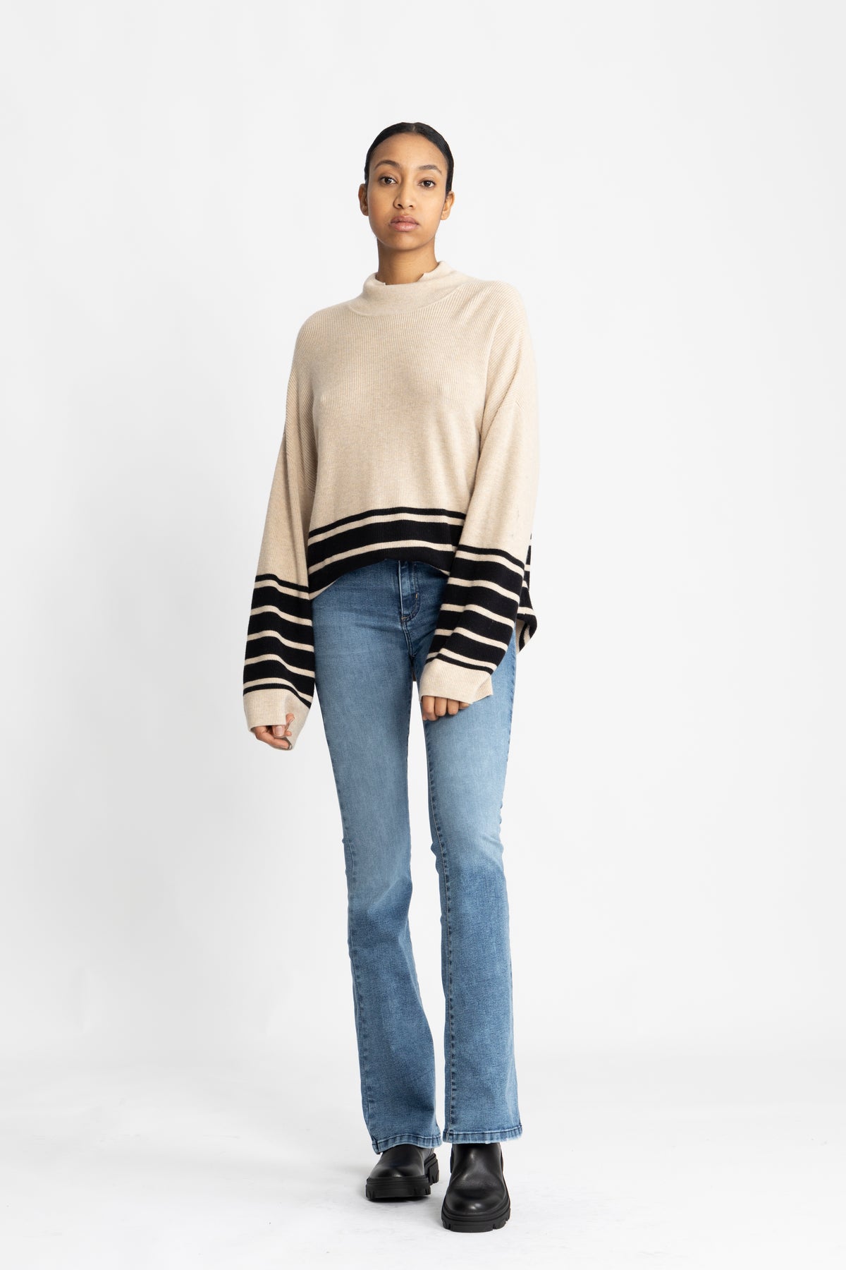 GittelIW Pullover - Haze Melange/Black