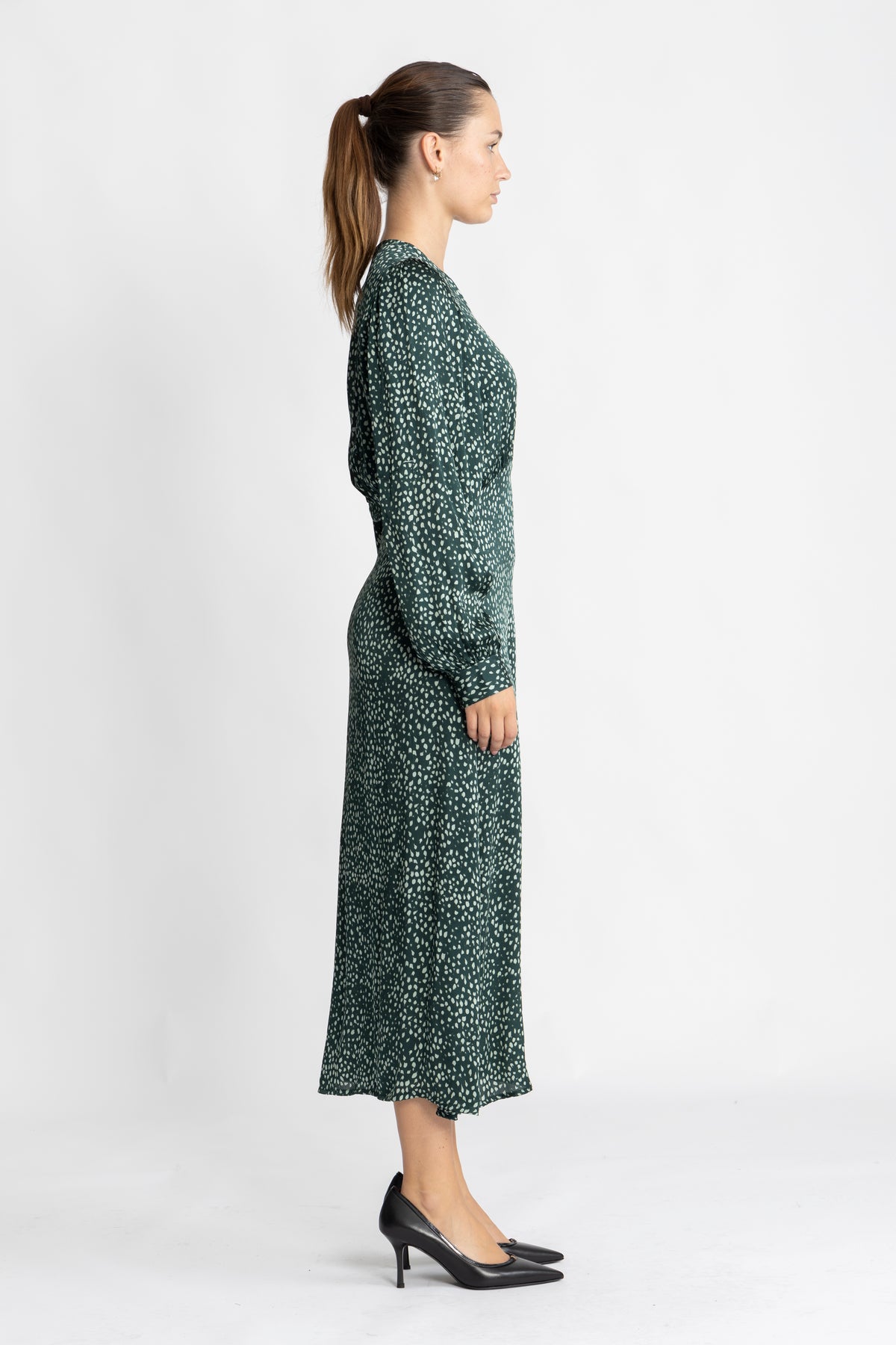 Adelaida Dress AOP - Pine Grove Dot