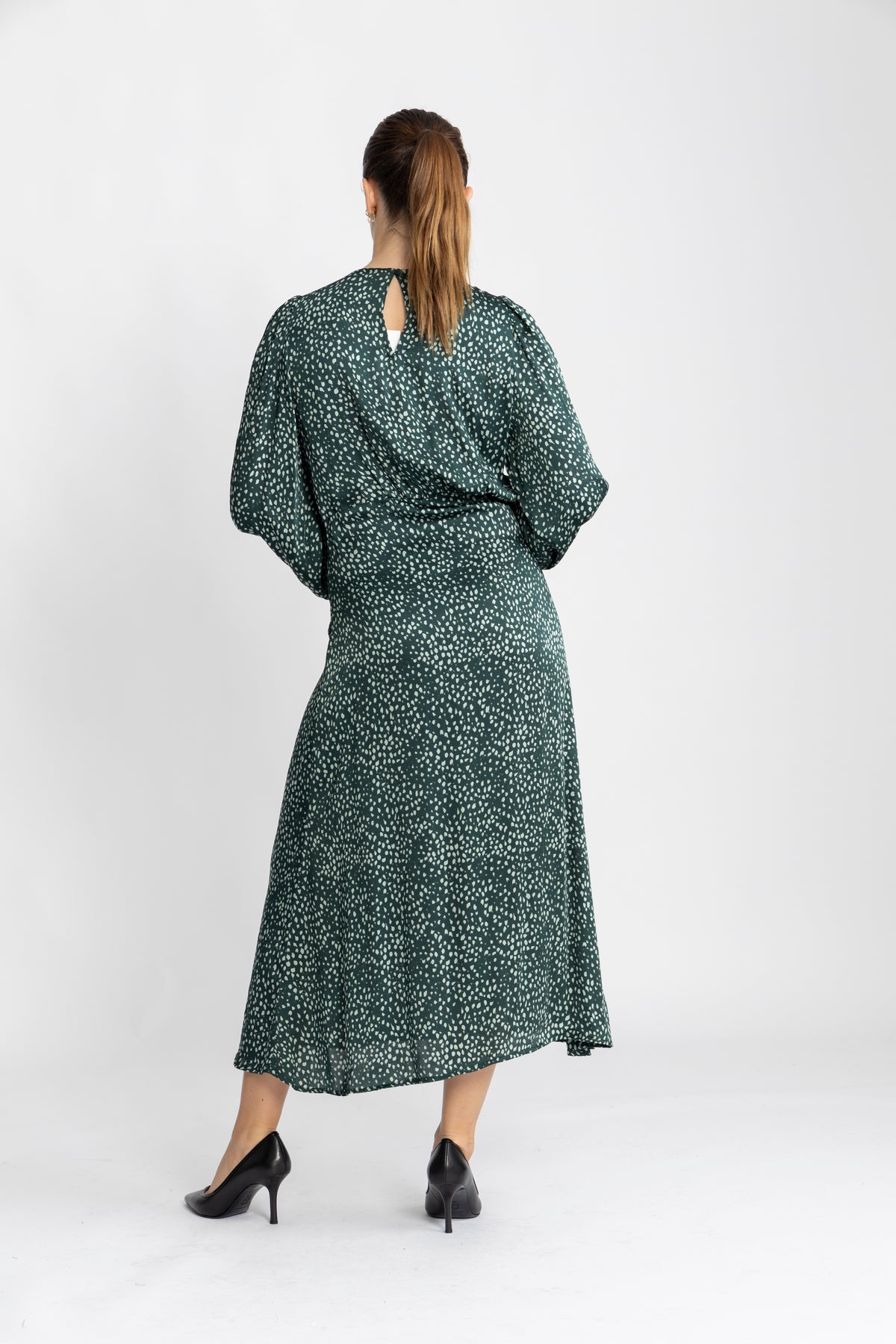 Adelaida Dress AOP - Pine Grove Dot