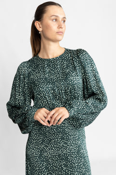 Adelaida Dress AOP - Pine Grove Dot