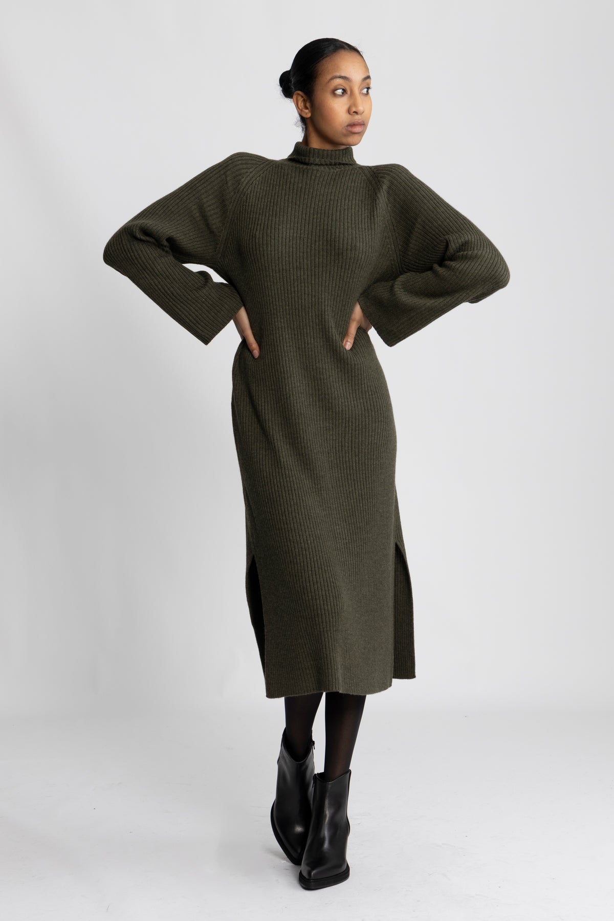 Robe Prisca - Kaki Chine