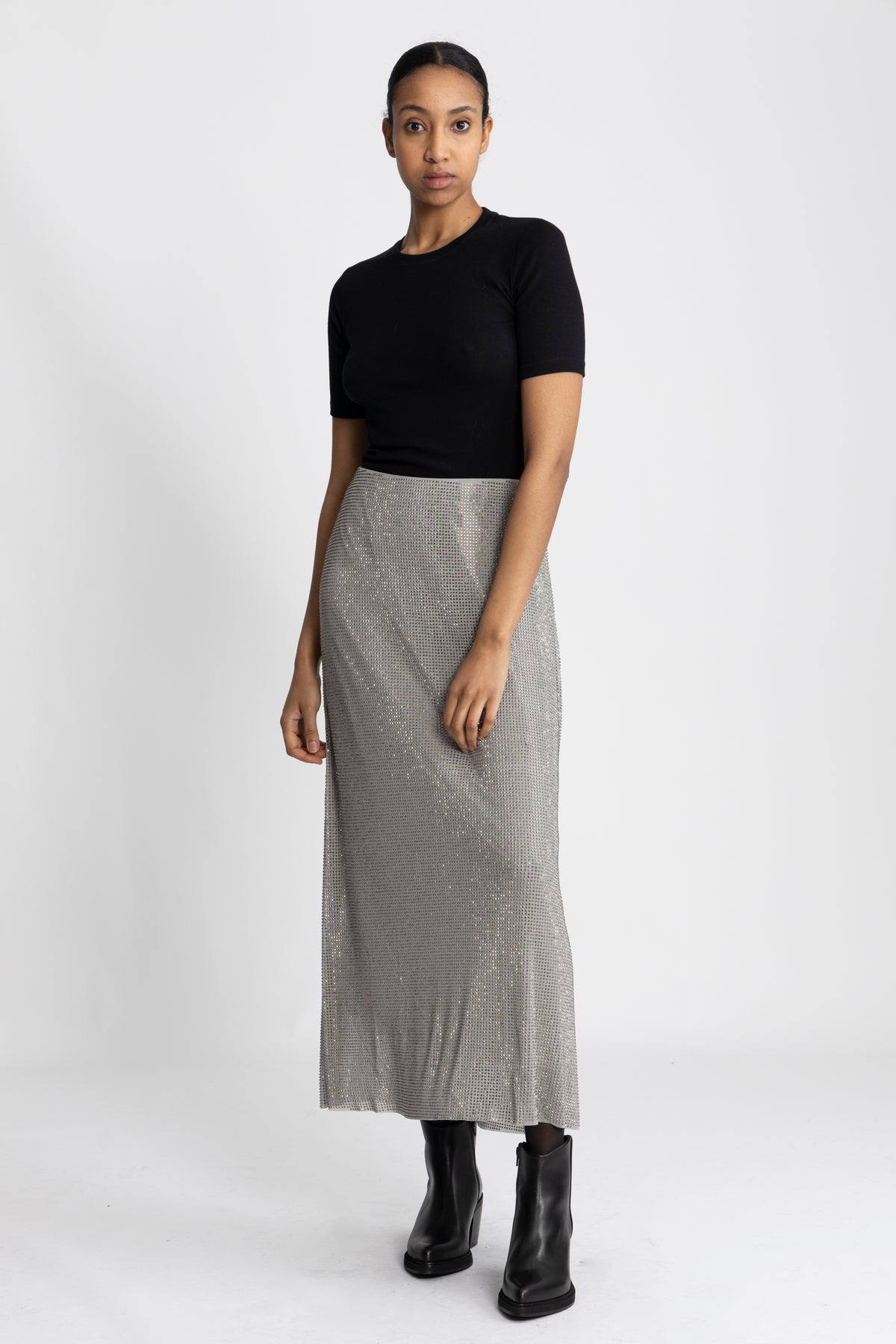 Sahannan Long Skirt - Light Grey