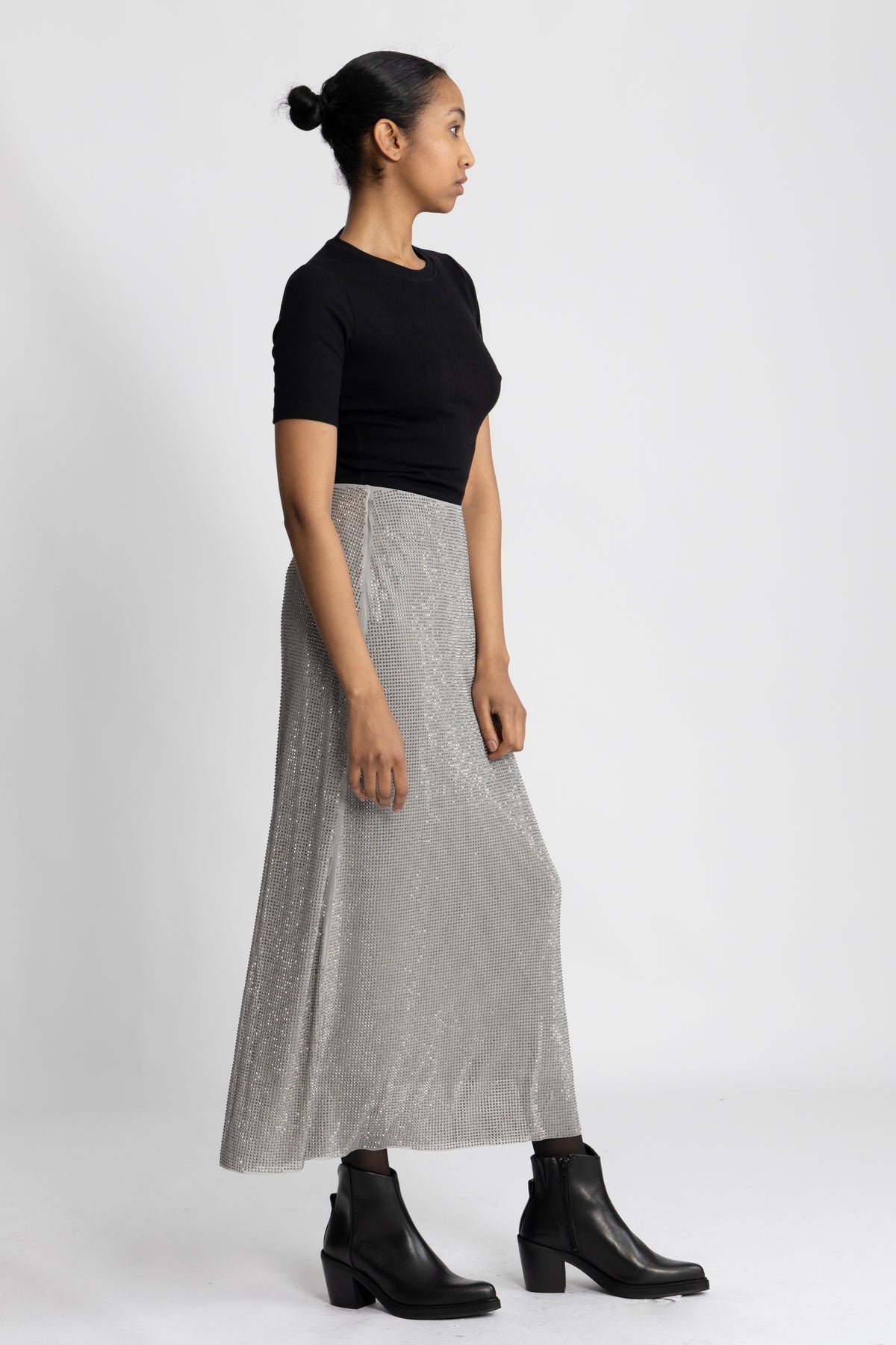 Sahannan Long Skirt - Light Grey