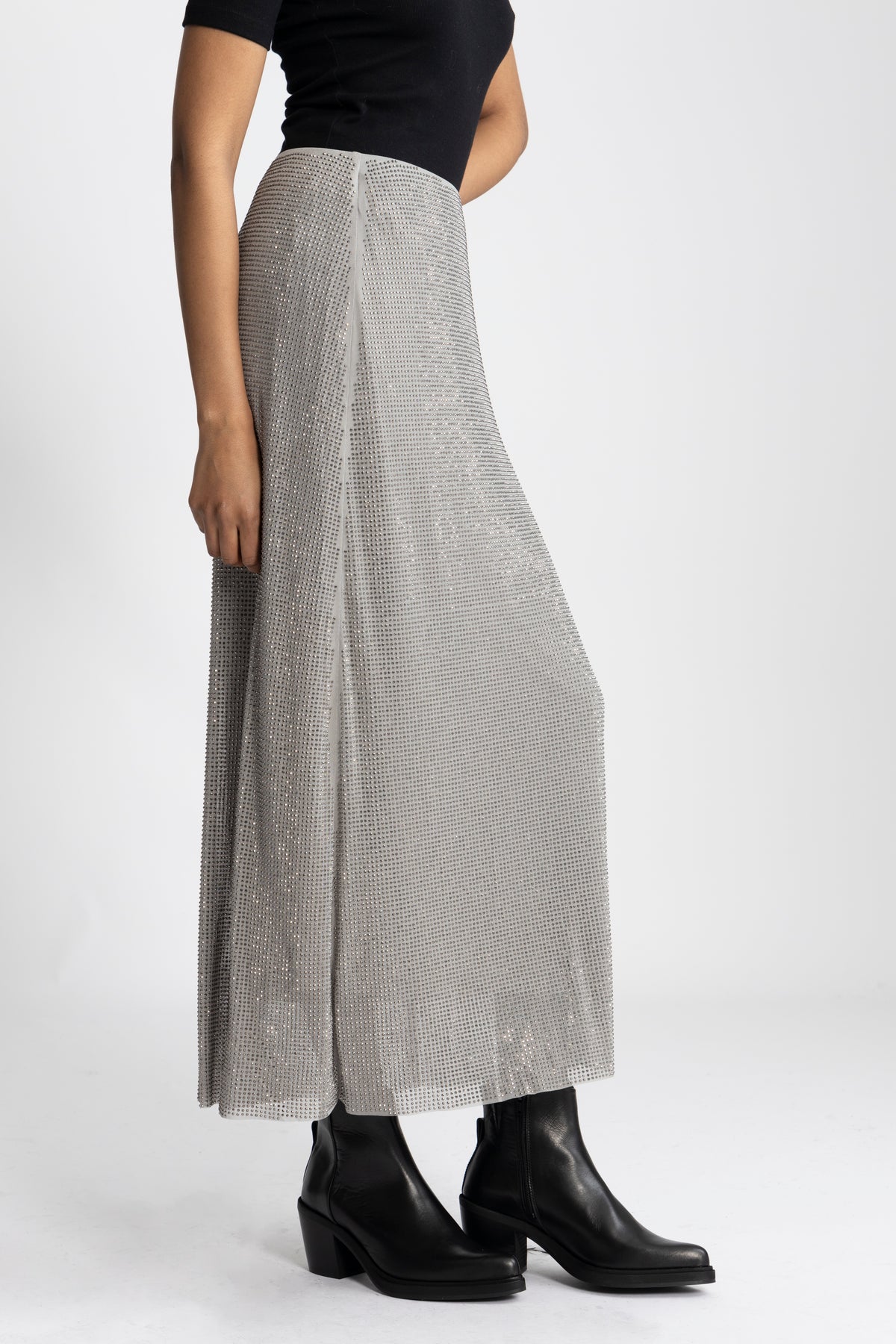 Sahannan Long Skirt - Light Grey