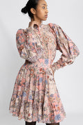 Cotton Slub Mini Dress - Botanical