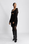 Brittany Mini Dress - Svart spets