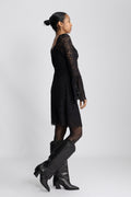 Brittany Mini Dress - Svart spets