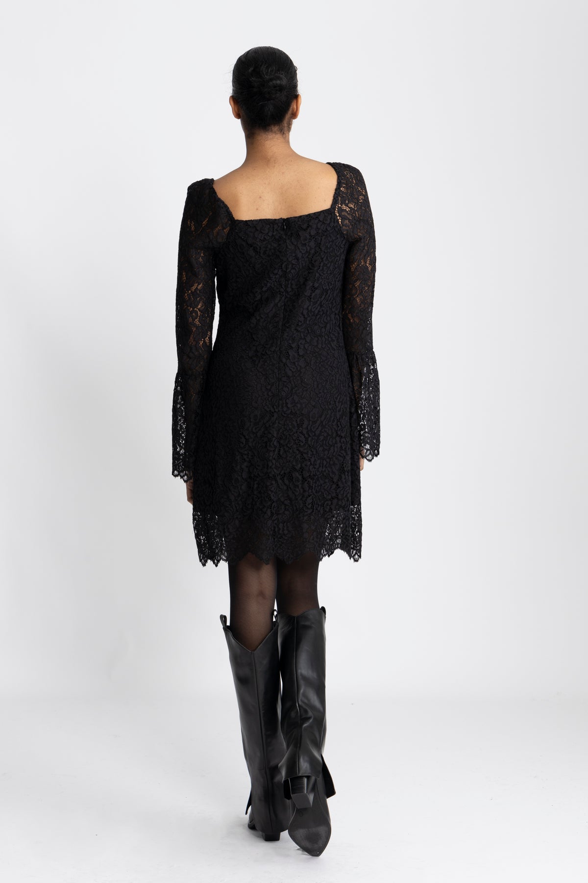 Brittany Mini Dress - Svart spets