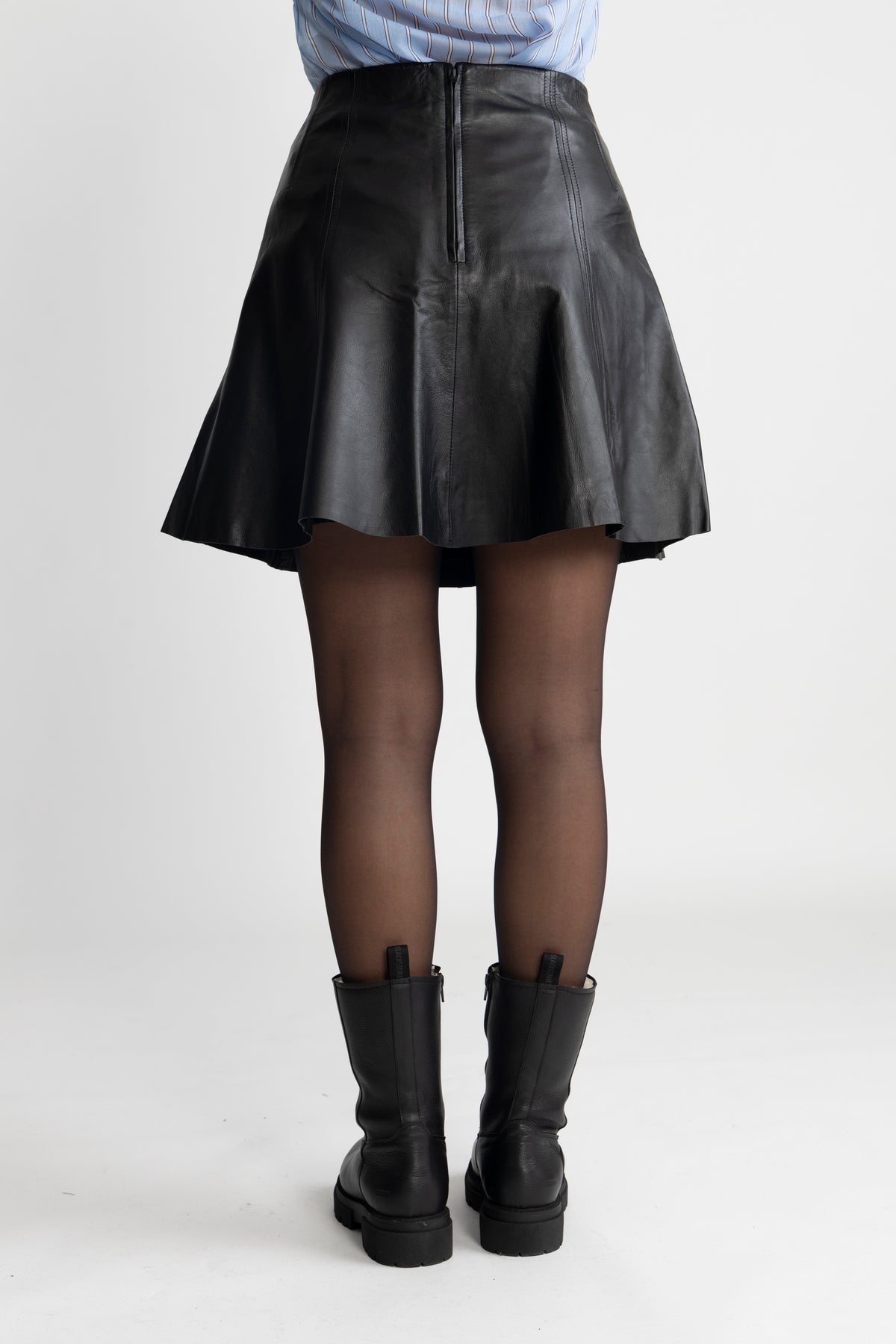 Yasimla Hw Leather Skirt - Black