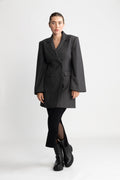 Andrea Blazer Dress - Deep Grey