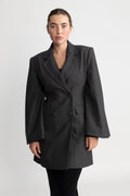 Andrea Blazer Dress - Deep Grey