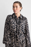 Yastilera Ls Shirt Dress - Black/Tilera Fungi