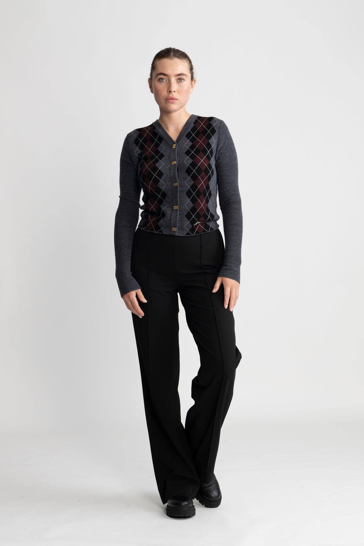 Recycled Sportina Pirla Pants FAV - Svart