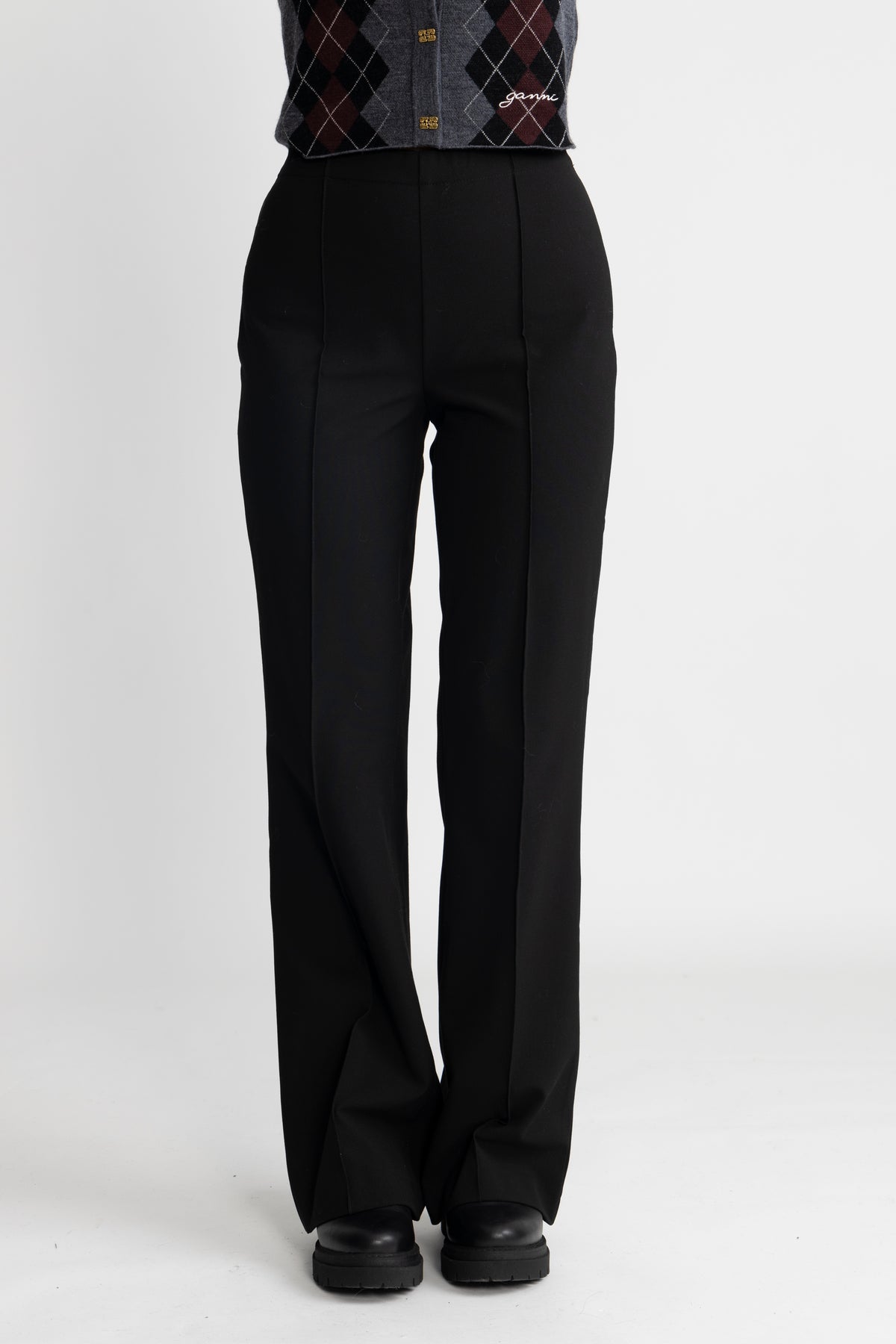 Recycled Sportina Pirla Pants FAV - Svart