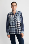 Brando - Sky Navy Mixed Plaid