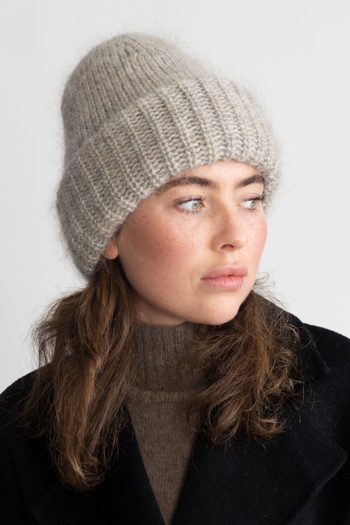 Oma Beanie - Light Grey Melange