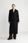 Alma Long Wool Coat - Svart