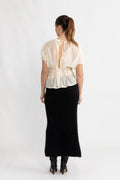 Iris Ss O-Neck Topp - Angora