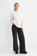 Yasemilie O-Neck Knit Pullover - Birch