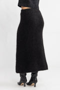 Gabella HW Midi Knit Skirt - Svart