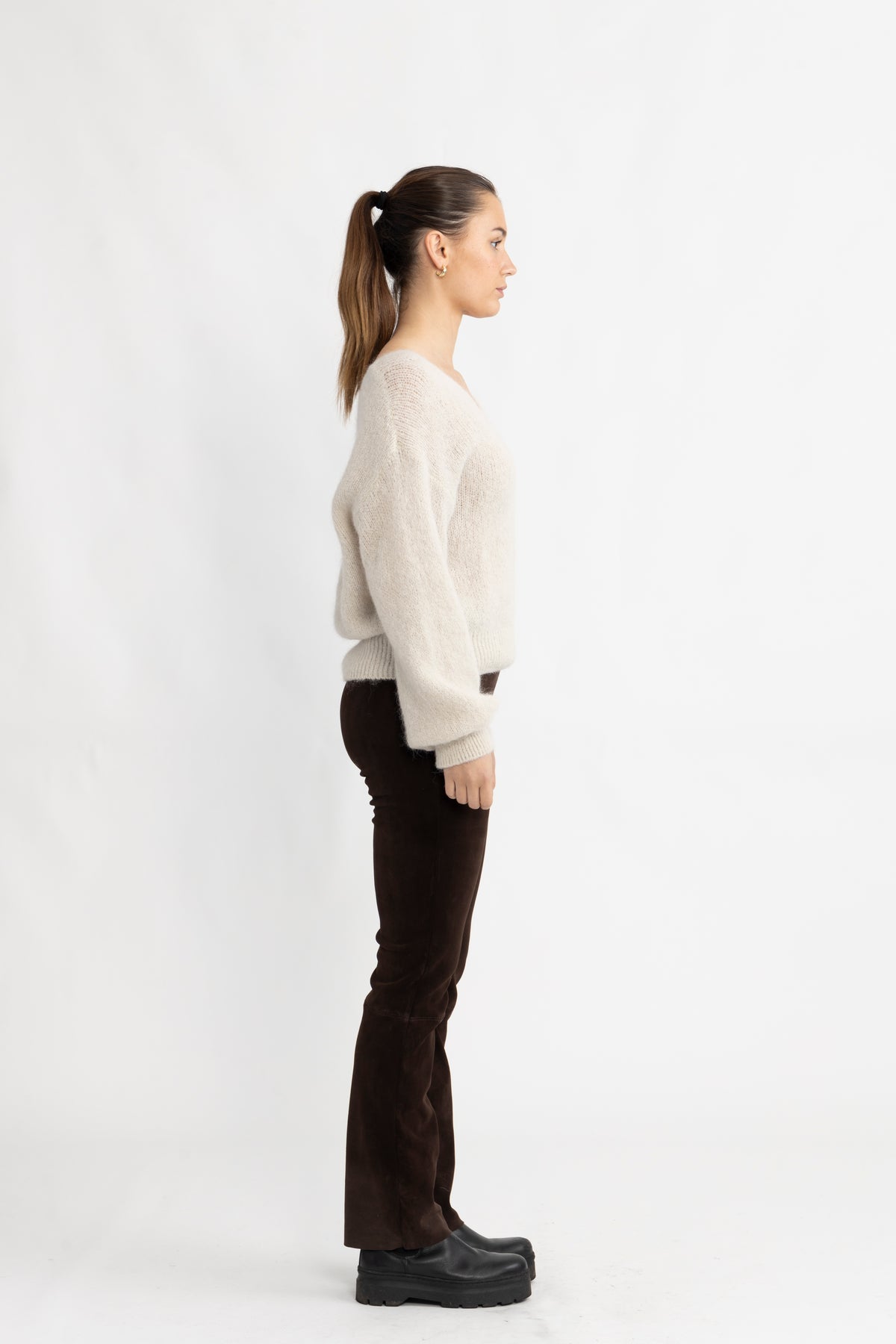 Milana LS Alpaca Pullover - Beige