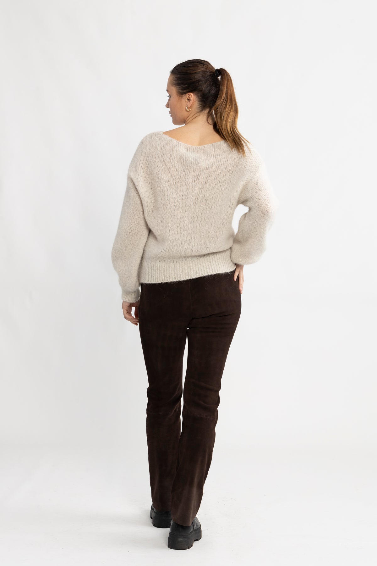 Milana LS Alpaca Pullover - Beige
