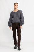 Milana Ls Mohair Knit - Graphite
