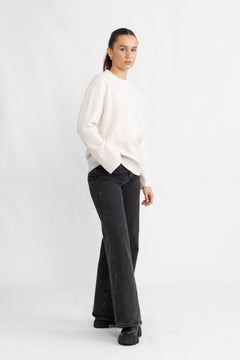 Yasemilie O-Neck Knit Pullover - Birch