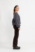 Milana Ls Mohair Knit - Graphite