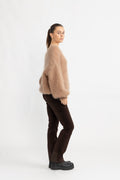 Milana Ls Mohair Knit - Medium Brown