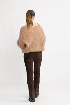 Milana Ls Mohair Knit - Medium Brown