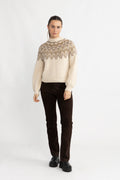 Yasela Ls Knit Pullover New - Perfectly Pale Multi Pattern