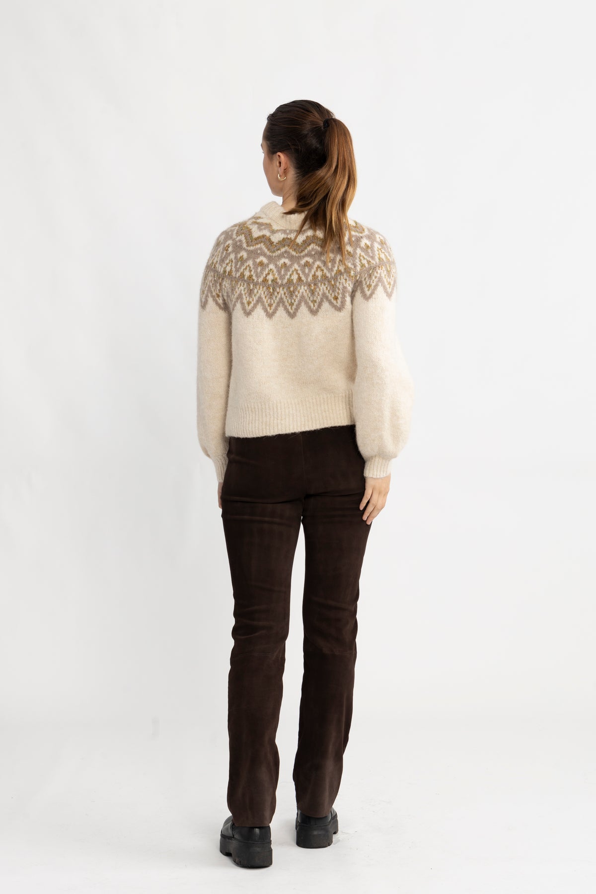 Yasela Ls Knit Pullover New - Perfectly Pale Multi Pattern