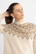 Yasela Ls Knit Pullover New - Perfectly Pale Multi Pattern