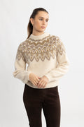 Yasela Ls Knit Pullover New - Perfectly Pale Multi Pattern