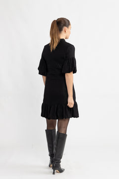 Yasduraz 2/4 Short Dress - Black