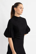 Yasduraz 2/4 Short Dress - Black