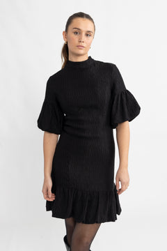 Yasduraz 2/4 Short Dress - Black